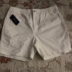 Polo by Ralph Lauren Men's White Pull-On Cotton Shorts